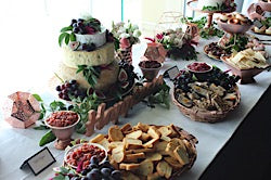 Grazing Cheese & Dessert Table Rose Gold & Pink Theme