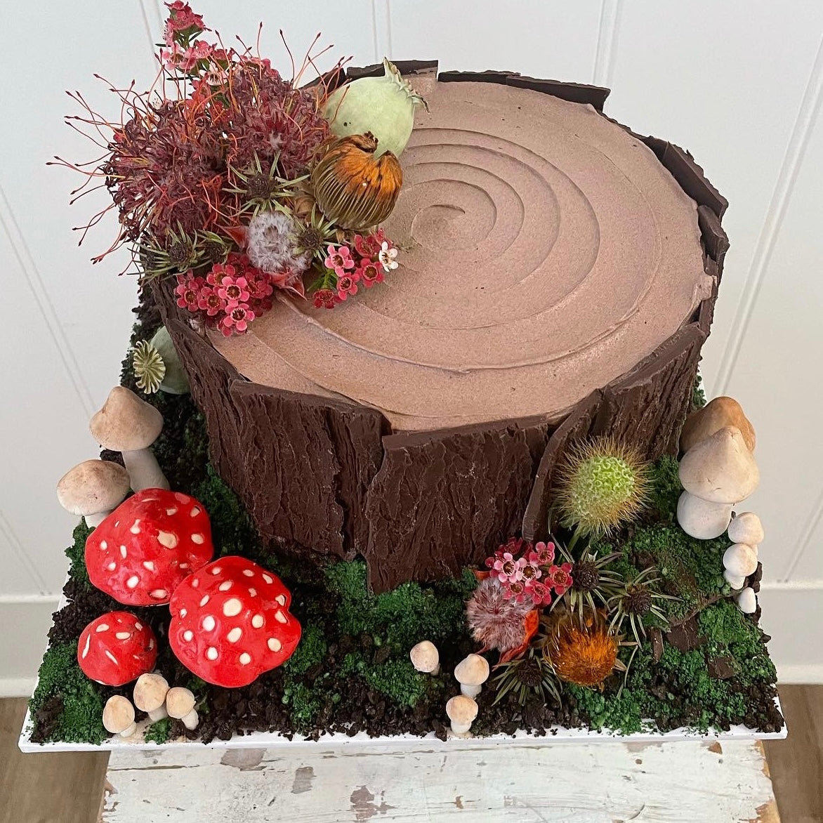 Wild Tree Stump Cake