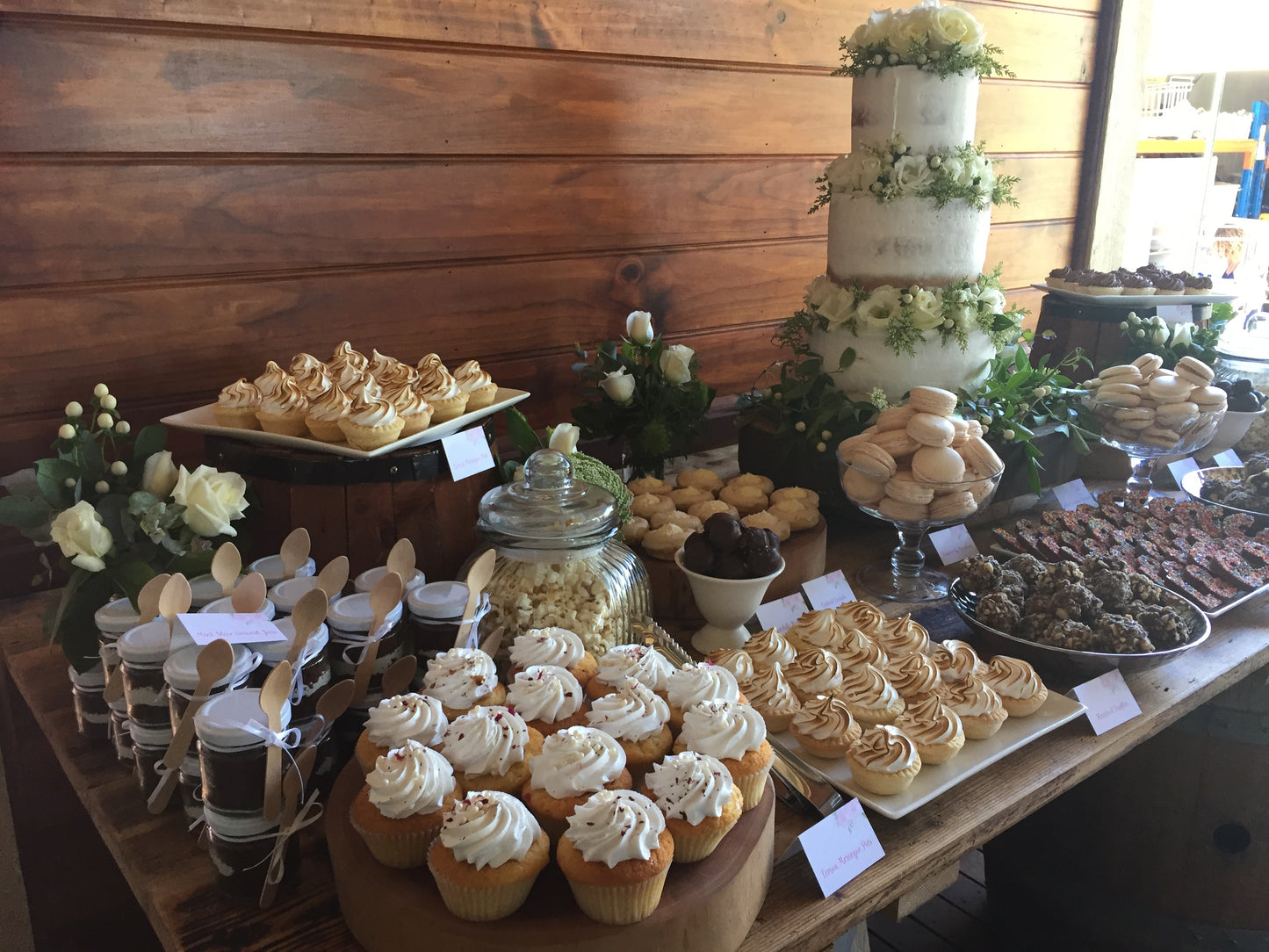 Grazing Dessert & Cake Buffet, Wedding White