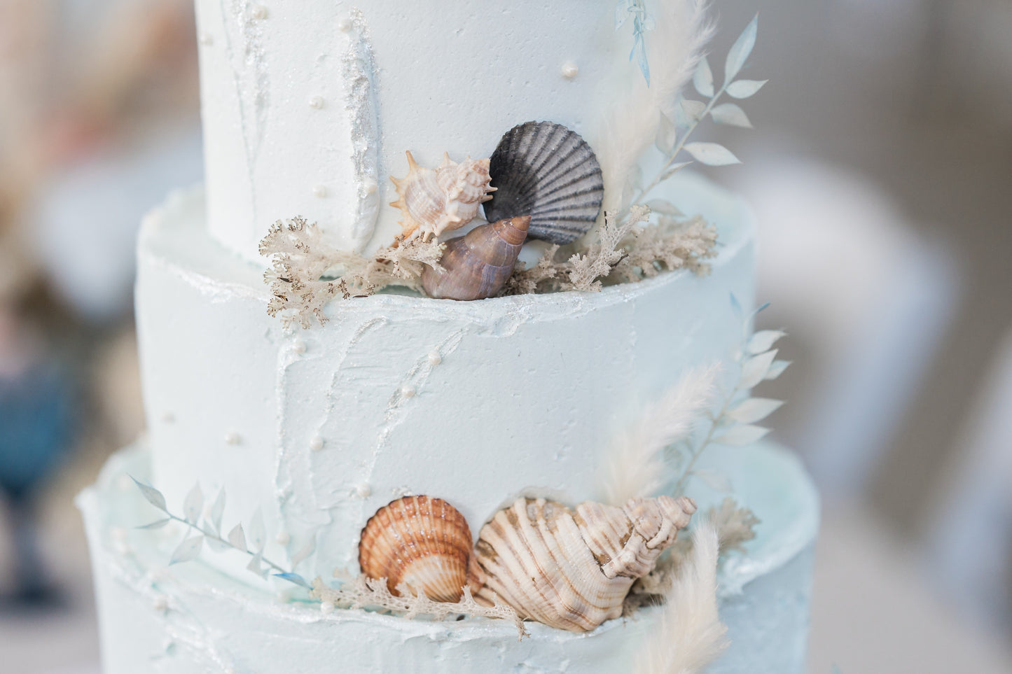 4 Tier Sea Theme Buttercream Cake