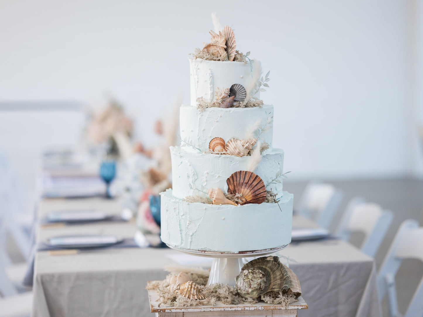 4 Tier Sea Theme Buttercream Cake