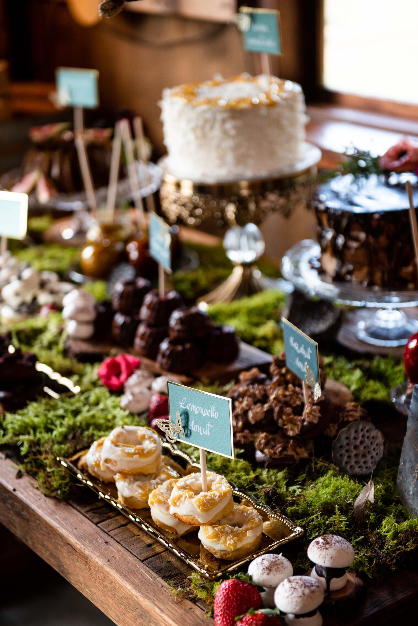 Grazing Dessert Buffet, Table & Cake Snow White Theme