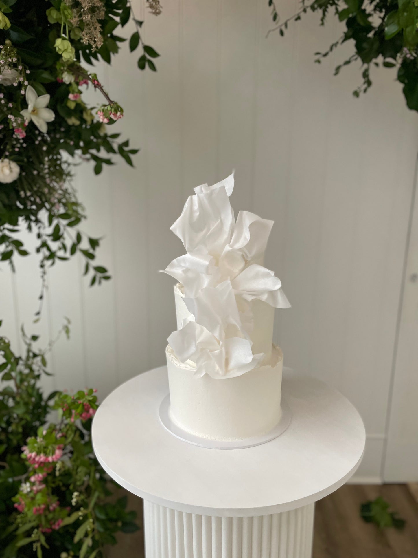 3 Tier Buttercream with Wafer Paper Sails