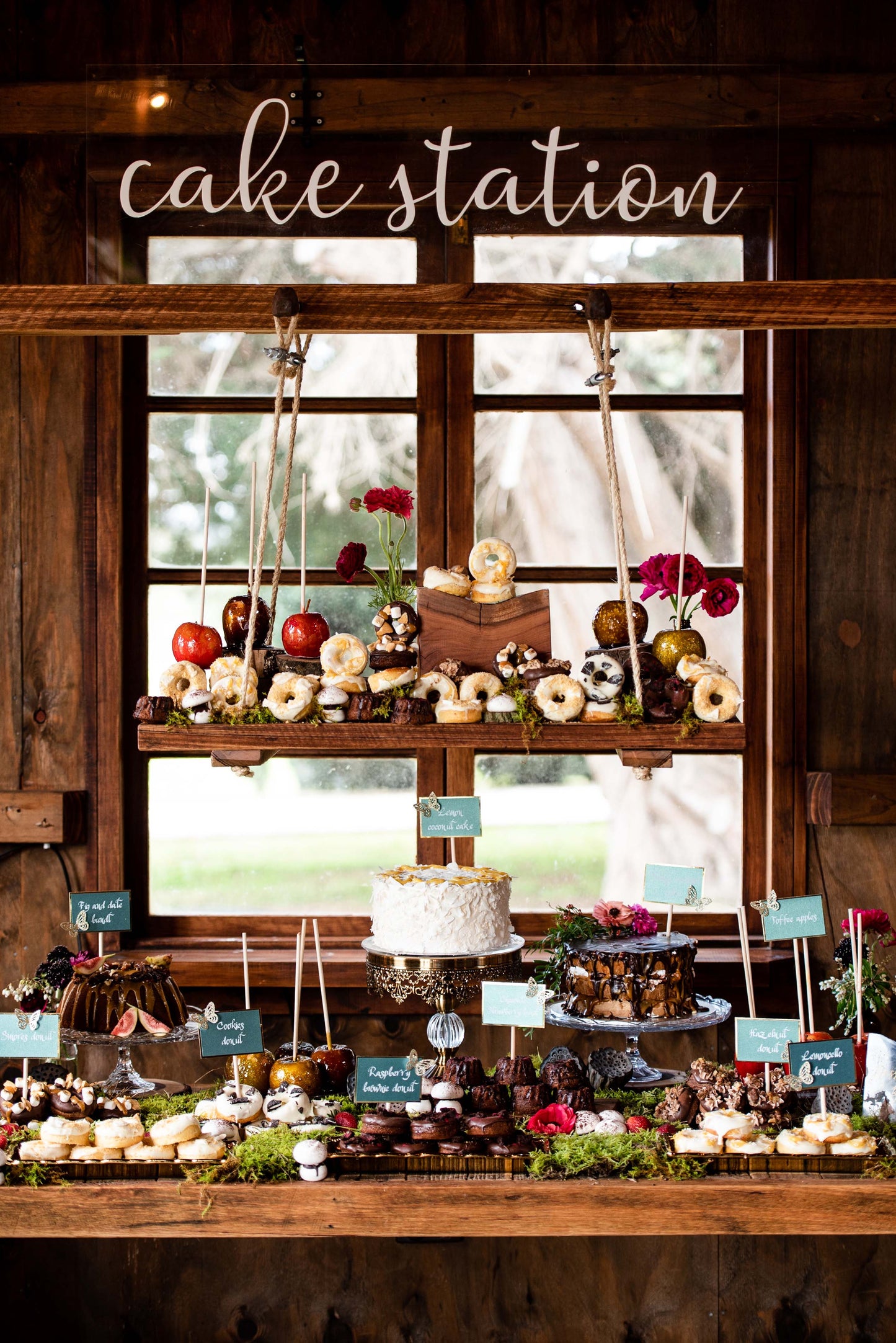 Grazing Dessert Buffet, Table & Cake Snow White Theme