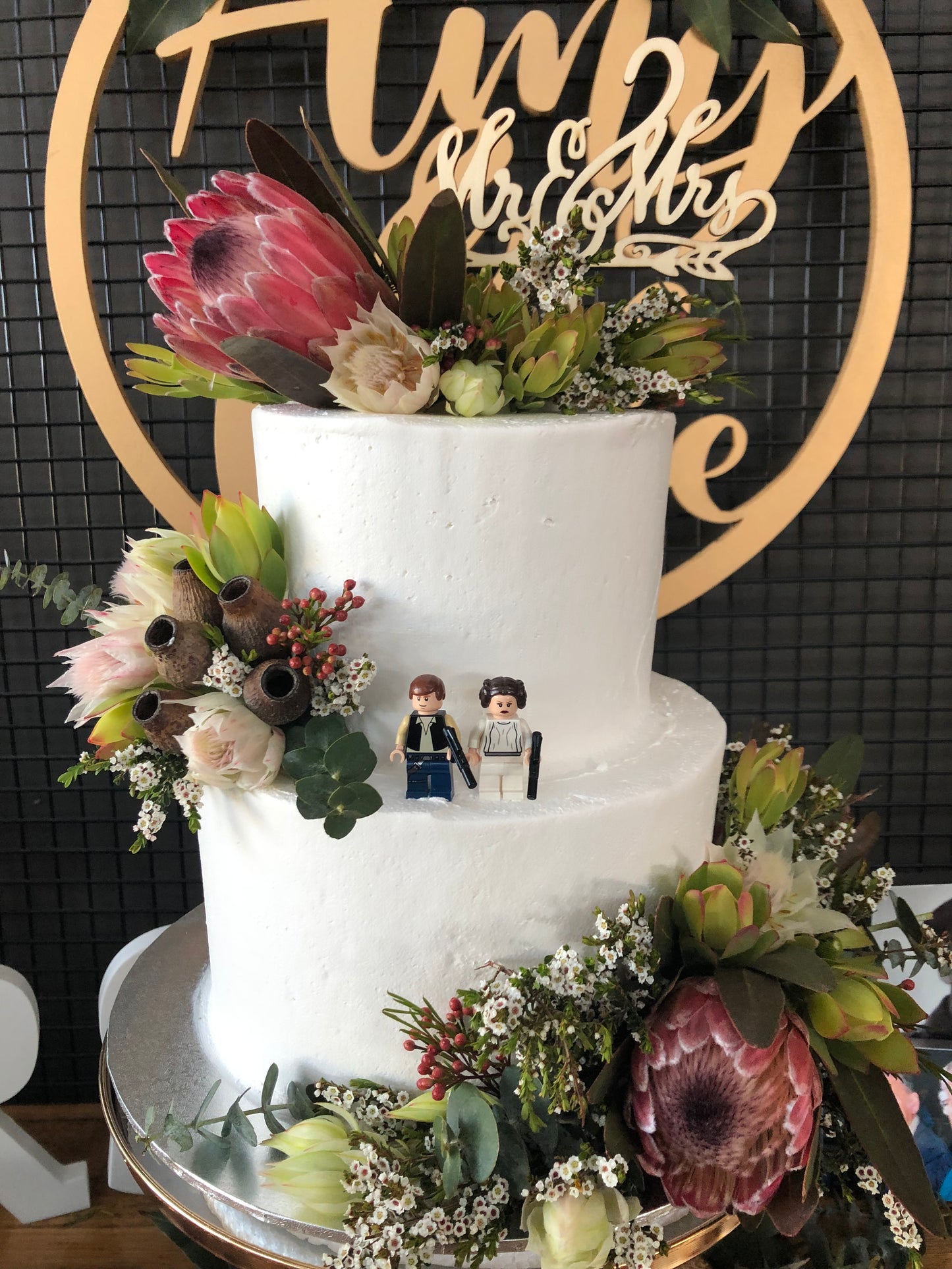 2 Tier Buttercream with Native Flowers